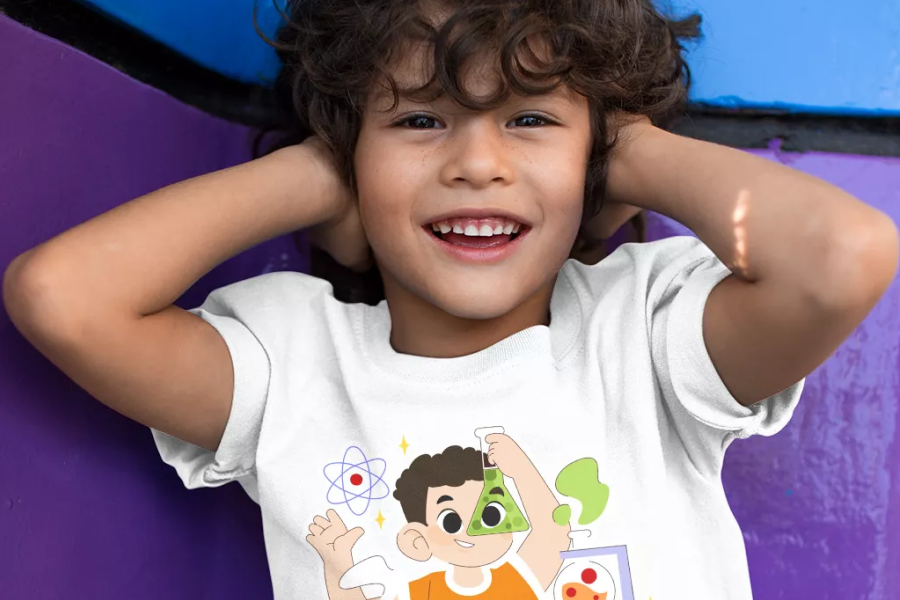 Kids science graphic tee