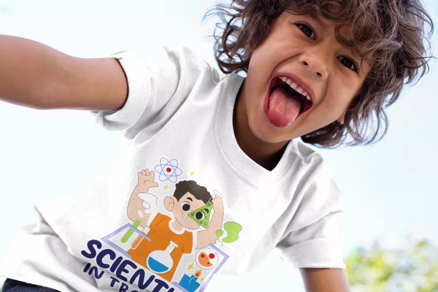 Cute science t-shirts for children