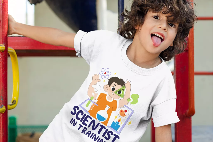 Educational Science tee For boys and girls